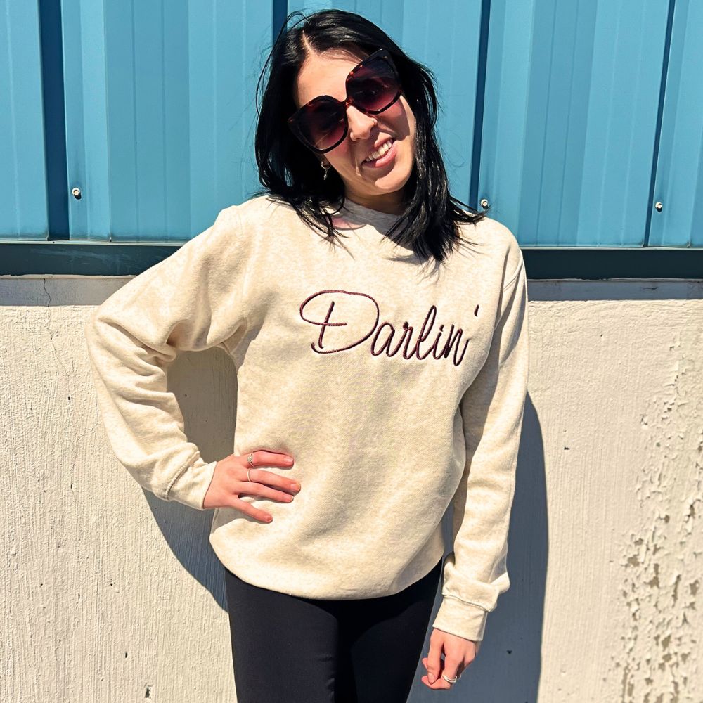 Darlin' Embroidered Sweatshirt