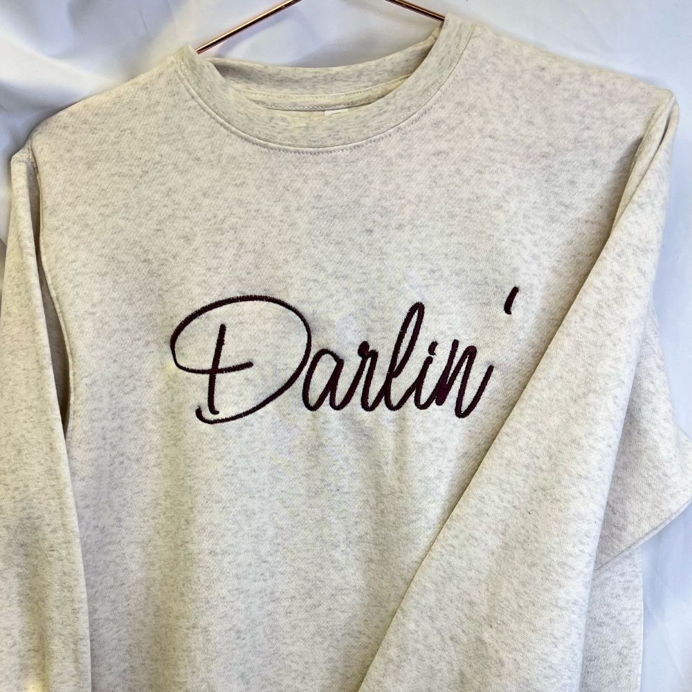 Darlin' Embroidered Sweatshirt