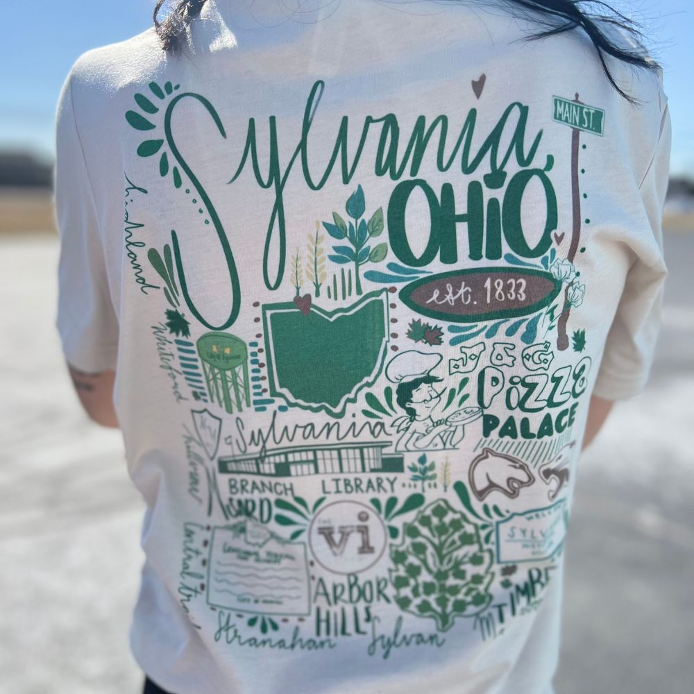 Sylvania collage design back veiw close up