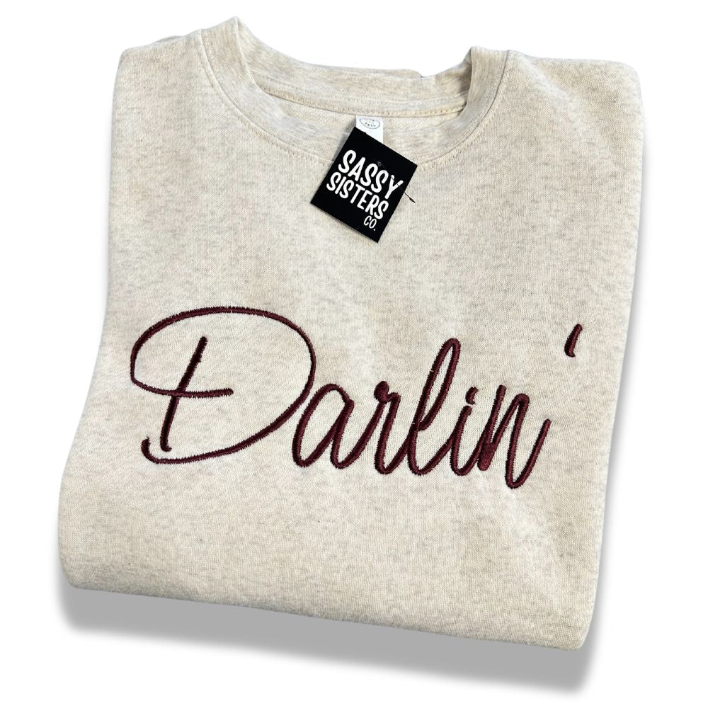 Darlin' Embroidered Sweatshirt