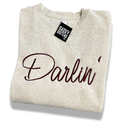 Darlin' Embroidered Sweatshirt