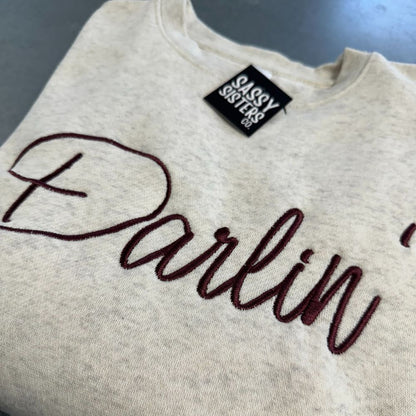 Darlin' Embroidered Sweatshirt