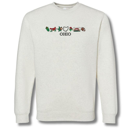 Ohio Icons Embroidered Crewneck Sweatshirt